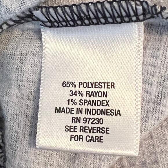 Dressbarn Navy & White Wide Leg Pant Size L - Picture 4 of 5